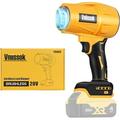 Electric Cordless Leaf Blower Dust Blower for DEWALT 20V Battery High-Speed Motor Handheld Jet Fan Air Blower for Patio Cleaning Lawn Care Blowing Leaves and Dust (No Battery/Charger)