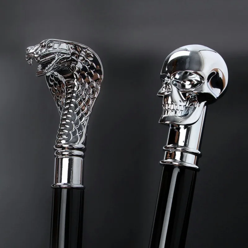 Metall Tierkopf Regenschirm Schädel Löwe Leopard Kreativität Regenschirm Herren Retro Britischer Stil Langer Griff Business Golf Regenschirm Image