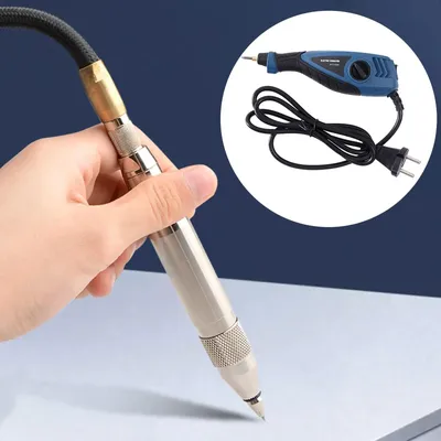 Professional Electric Engraving Pen 25W Handheld Engraver Pen Micro Rotary Tools Drill for Jewelry Metal Ceramic Wood DIY Crafts