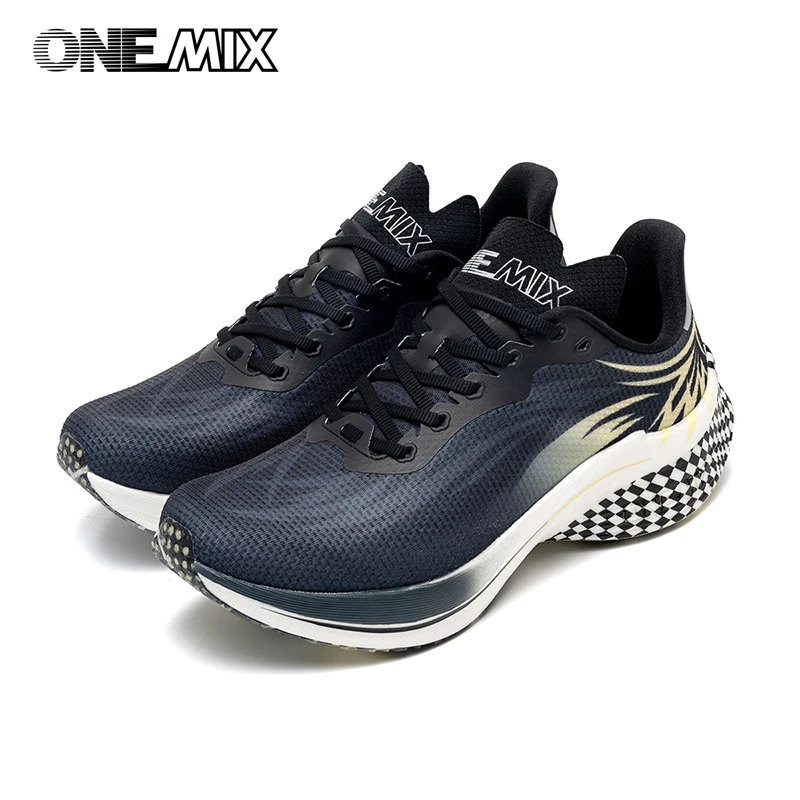 ONEMIX 2025, professionelle Trainings-Laufschuhe für Herren, Rennsportschuhe, atmungsaktiv, Damen, volle Sohle, Nylonplatte, Joggingschuhe Image