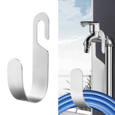 Metal Garden Hose Holder, Heavy Duty Hose Hanger, Hanging Hose Storage Rack Hose Stand for Garden Hose, Water Hose Holder