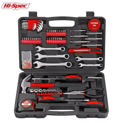 Hallo-Spec 148pc Hand Werkzeuge Auto Tool Kit Auto Reparatur Werkzeug Sets Ratsche Steckschlüssel Set CRV Steckschlüssel set Haushalts Werkzeuge Reparatur Kit