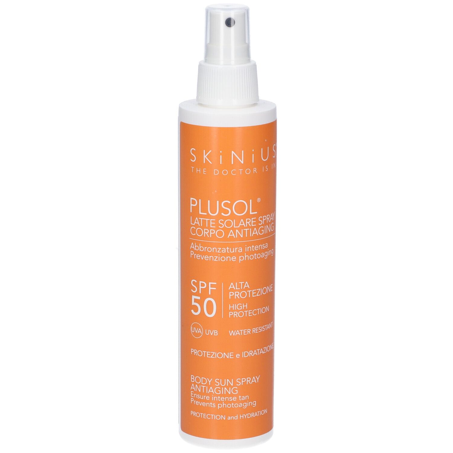 Plusol Latte Solare Spray Corpo Antiaging SPF50 200 ml Crema solare