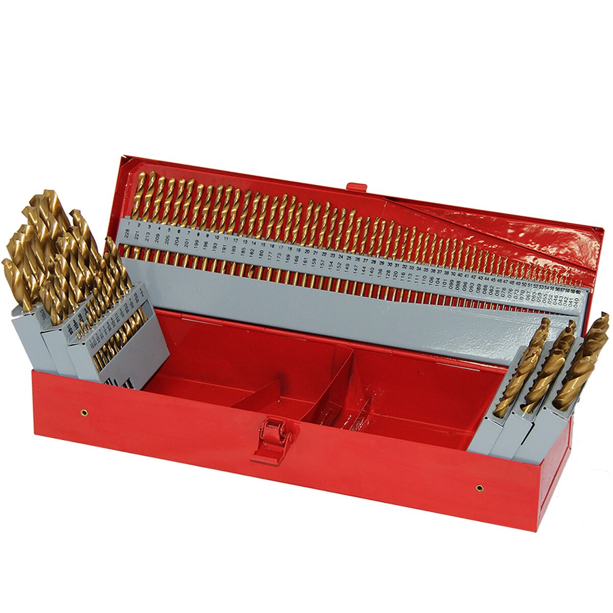 Bohrersatz Edelstahlbohrer Spiralbohrer Metallbohrersatz 115tlg. MBS1 H11503 Image