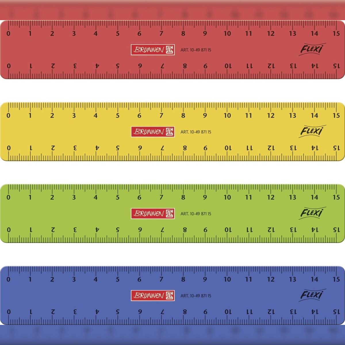 BRUNNEN Lineal 15cm Flexi sortiert 104987115 Image