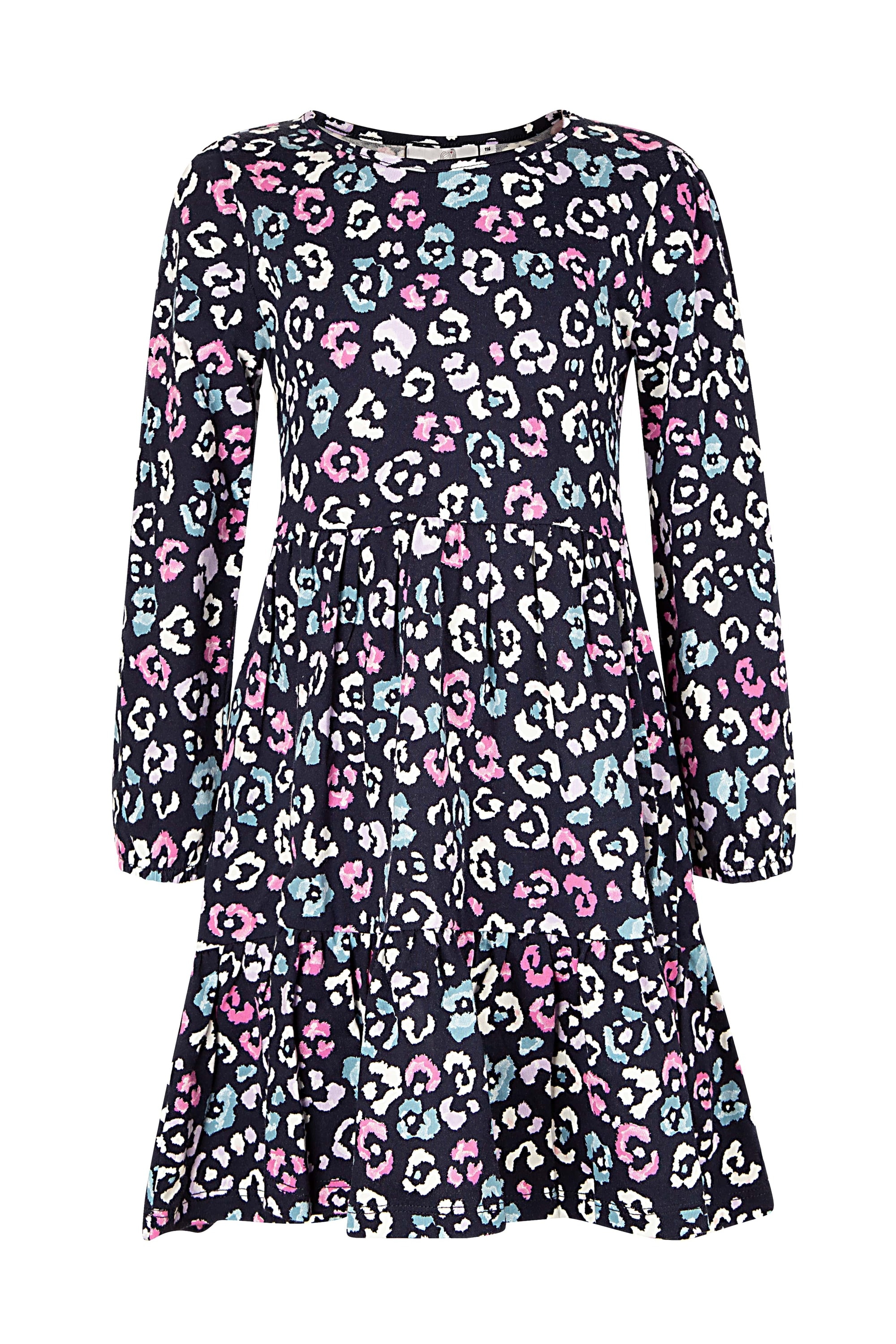 Sommerkleid HAPPY GIRLS "dress", Mädchen, Gr. 104, EURO-Größen, blau (navy), Stoff, 100% Baumwolle, normal, Kleider Image