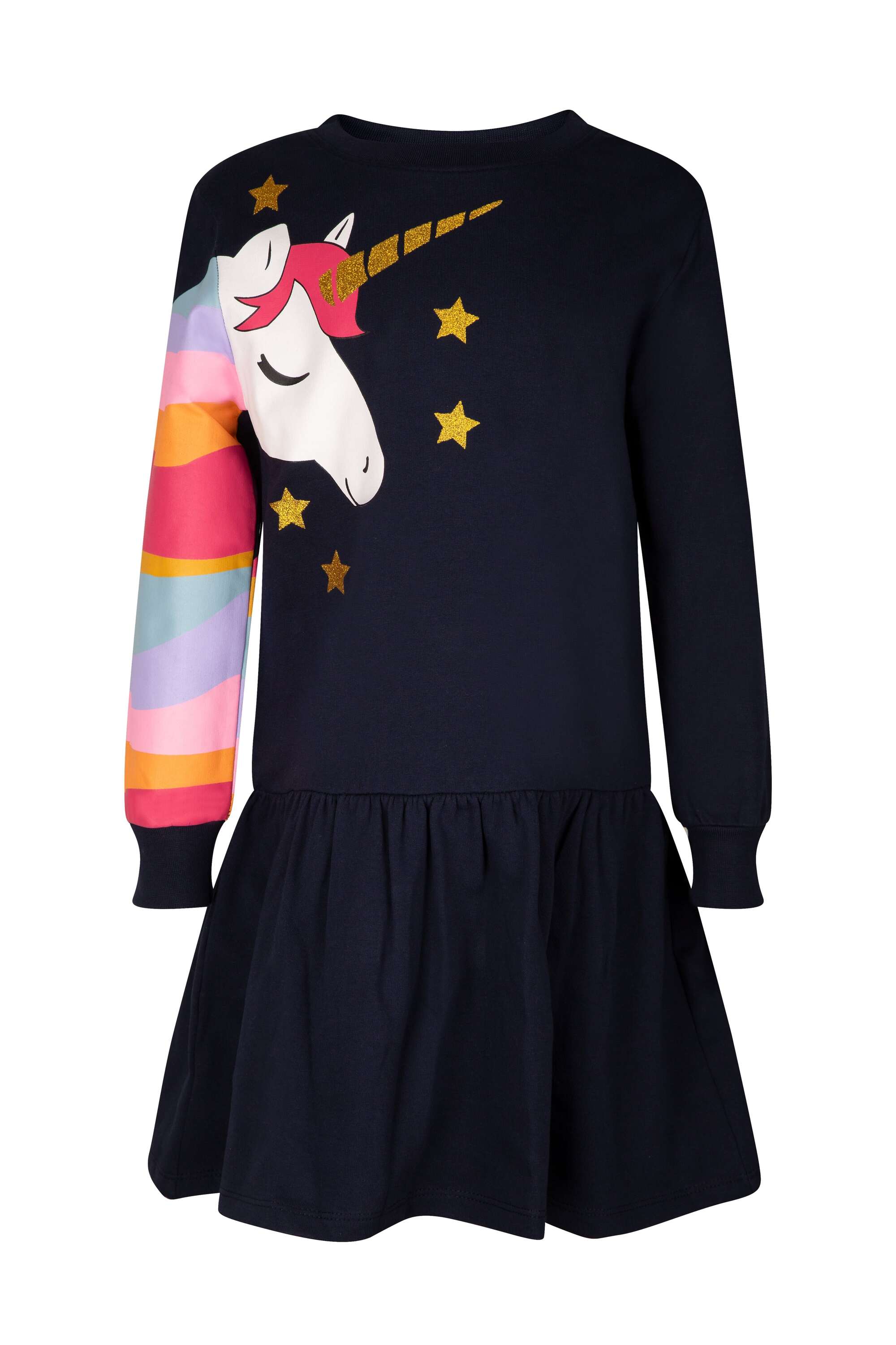 Sommerkleid HAPPY GIRLS "dress", Mädchen, Gr. 146, EURO-Größen, blau (navy), Stoff, 100% Baumwolle, normal, Kleider Image