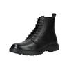 Schnürstiefelette GEOX "Geox Stiefelette Leder", Herren, Gr. 45, schwarz, Leder, casual, Schuhe
