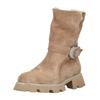 Stiefelette ALMA EN PENA "ALMA EN PENA Stiefelette Veloursleder", Damen, Gr. 41, beige (hellbeige), Veloursleder, casual, Schuhe