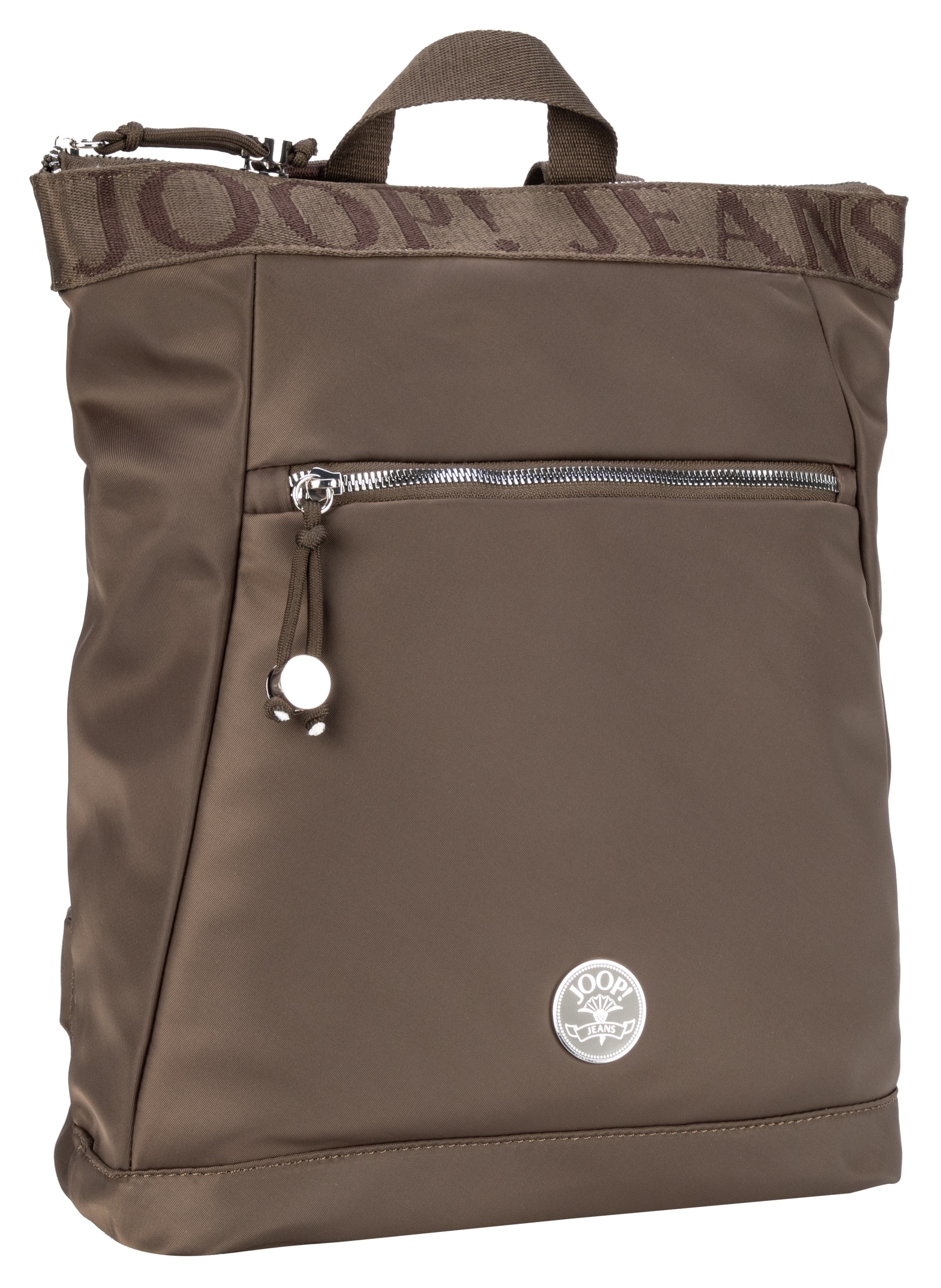 Rucksack JOOP JEANS "lietissimo 1.0 elva backpack lvz", Gr. B/H/T: 29cm x 40cm x 12cm, olive night, Polyester, Basic, Rucksäcke Image