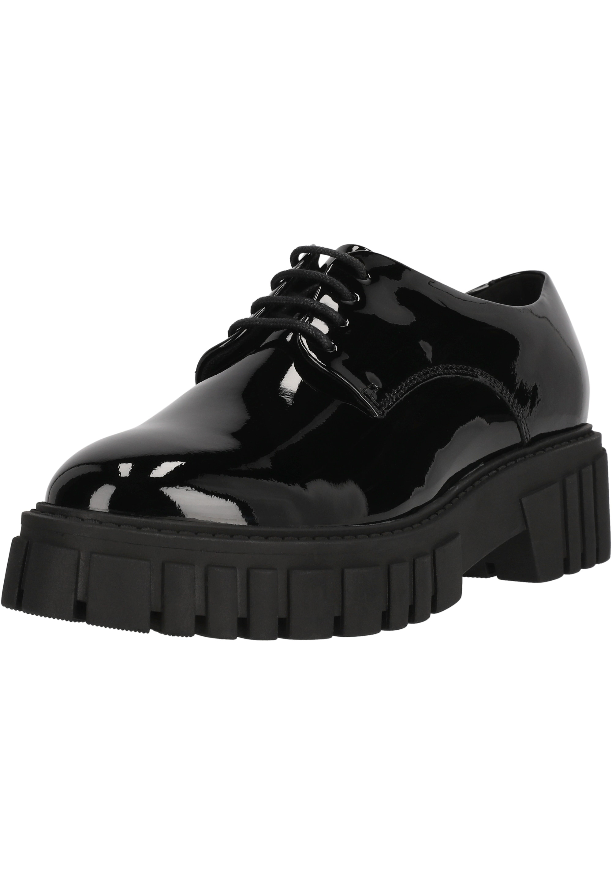 Slipper CLARKS "Page Walk", Damen, Gr. 41,5, schwarz, Leder, Schuhe, mit Oversized-Sohle für modernen Twist