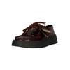 Schnürschuh CLARKS "Torview", Damen, Gr. 37, lila (purpurviolett), Leder, elegant, Schuhe, aus echtem Leder