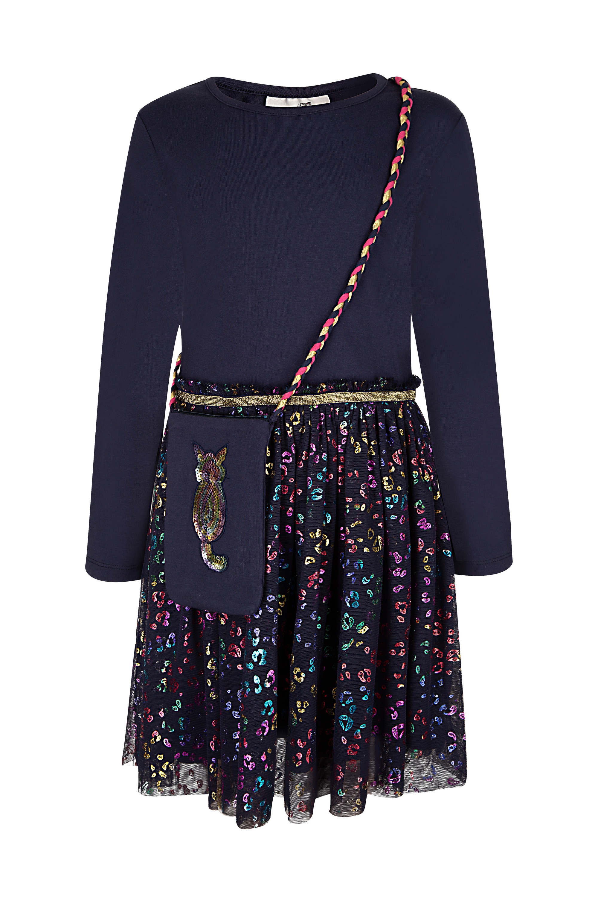 Sommerkleid HAPPY GIRLS "dress", Mädchen, Gr. 116, EURO-Größen, blau (navy), Stoff, 100% Baumwolle, normal, Kleider Image