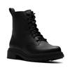 Schnürboots CLARKS "Orinoco 3 Style", Damen, Gr. 39, schwarz, Leder, elegant, Schuhe, Stiefel, Schnürboots mit Blockabsatz