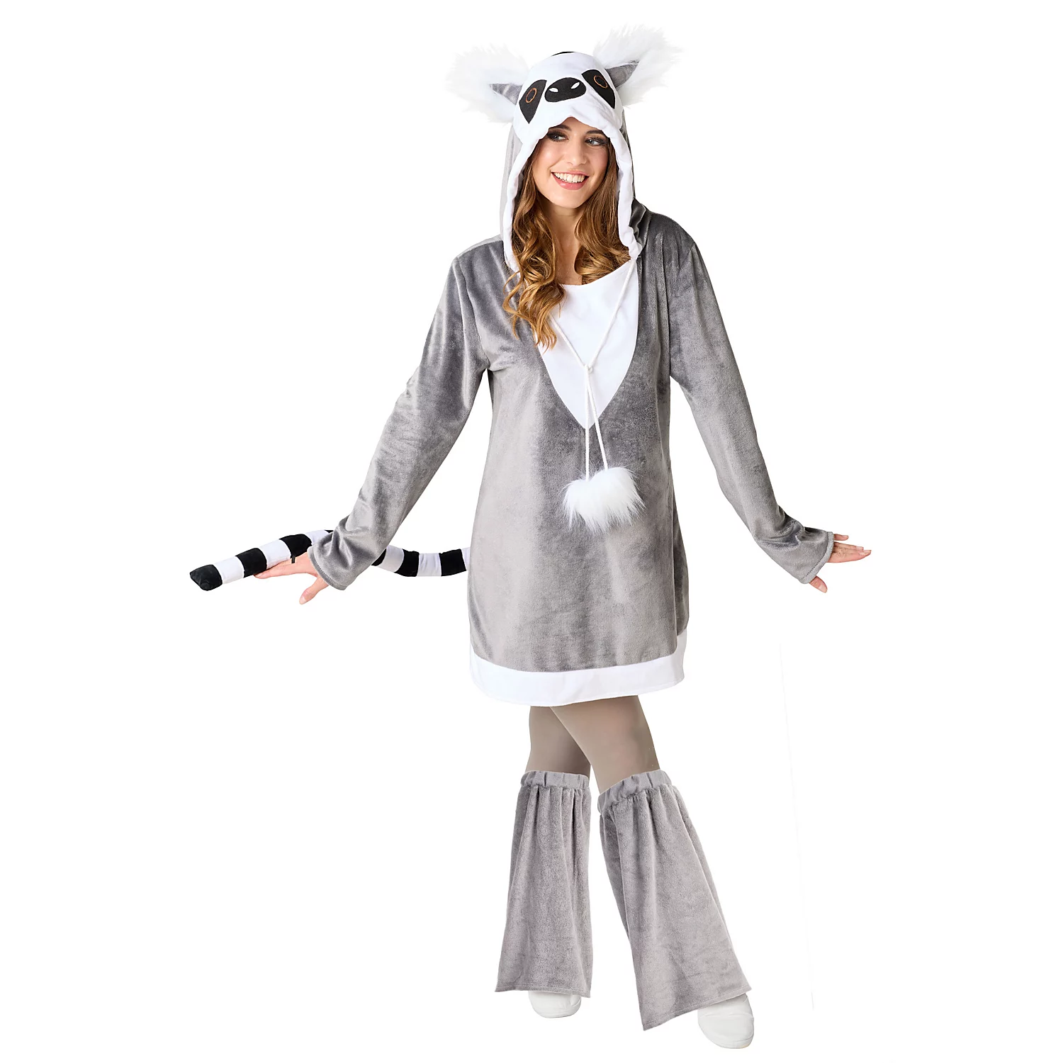 buttinette Kostüm Katta-Affe, grau Image