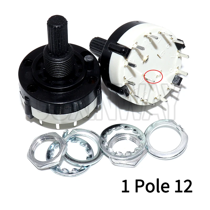 RS26 1-polige Position, 12 wählbare Band-Drehkanal-Wahlschalter, Einzeldeck-Drehschalter, Bandwahlschalter Image