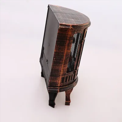 A67P-Mini LED Fireplace Vintage Decorative Lantern Indoor Outdoor Table Living Room Fall Decoration With USB/Battery Operated