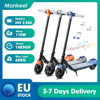 Mankeel MK029 Elektroroller, 6,5'' faltbarer E-Scooter für Kinder im Alter von 6–12 Jahren, 110 W max. 14 km/h, 5–8 km Reichweite, zusammenklappbarer E-Scooter