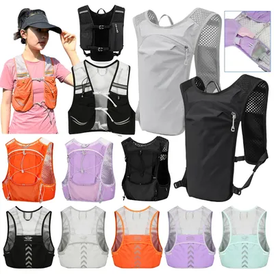 Outdoor Trail Running Rucksack Unisex Leichte Running Race Trinkweste Marathon Fahrradtasche für Marathon Radfahren Wandern