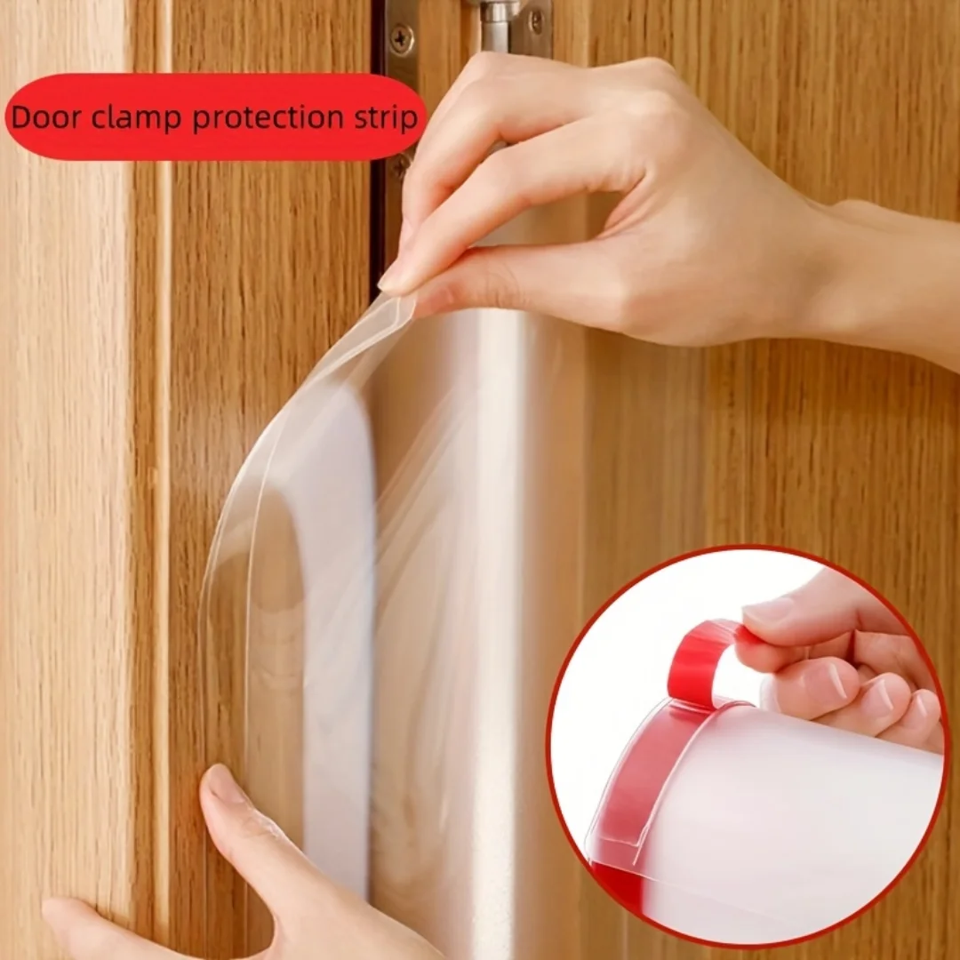 1PC 1,2 m x 10 cm/17 cm Finger Anti-prise Tür Schutz Tür Schutz Selbst-Kleber finger Prise Schutz Tür Naht Lücke Blocker Dichtung Streifen Image