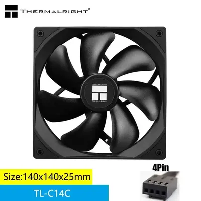 Thermalright TL-C14CW/14C-S 14cm Cooling Fan 5V 3PIN ARGB pc gamer Adjust Speed Cooler argb Adjustable PC Case Fan ventilador