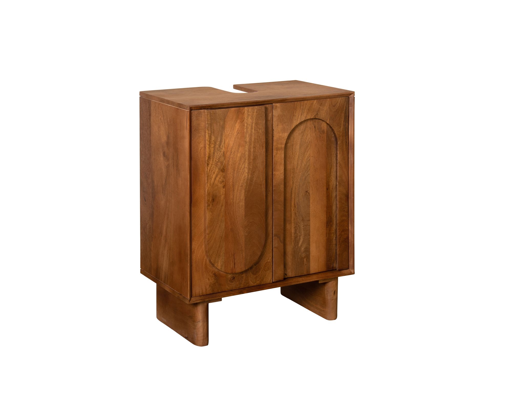 die Faktorei »Lovely Curves« Waschbeckenunterschrank 60x64x36 cm / massives Mangoholz Image