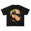 Chris Brown Breezy Bowl XX Konzerttournee Baumwoll-T-Shirts Vintage Hip Hop Gothic T-Shirt Herren Übergroßes Baumwoll-T-Shirt Streetwear