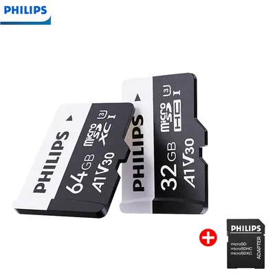 Philips Ultra Micro TF SD-Karte 256 GB 128 GB 64 GB Mini-SD-Karte SD/TF-Flash-Karte Speicherkarte 16 g 32 g MiniSD mit Adapter für Kamera