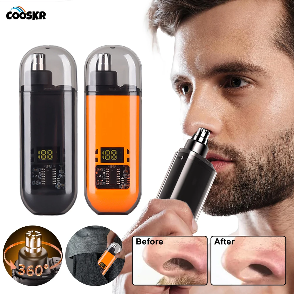Nase Haar Trimmer Mini Clipper Für Männer Elektrische Augenbraue Nase Ohren Haar Trimmer USB Aufladbare Reise Tragbare Nase Haar Cutter Image