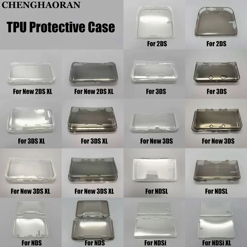 TPU Silikon Hülle Für Neue 2DS 3DS XL LL Spielkonsole Weiche Kristall Fall Schutzhülle Für NDS DS Lite NDSI XL Image