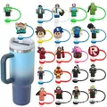 30 pezzi gioco creativo Roblox tappo di paglia cannucce copertura coperture antipolvere di paglia copertura antipolvere staccabile necessaria quotidiana decorativa regalo 8mm