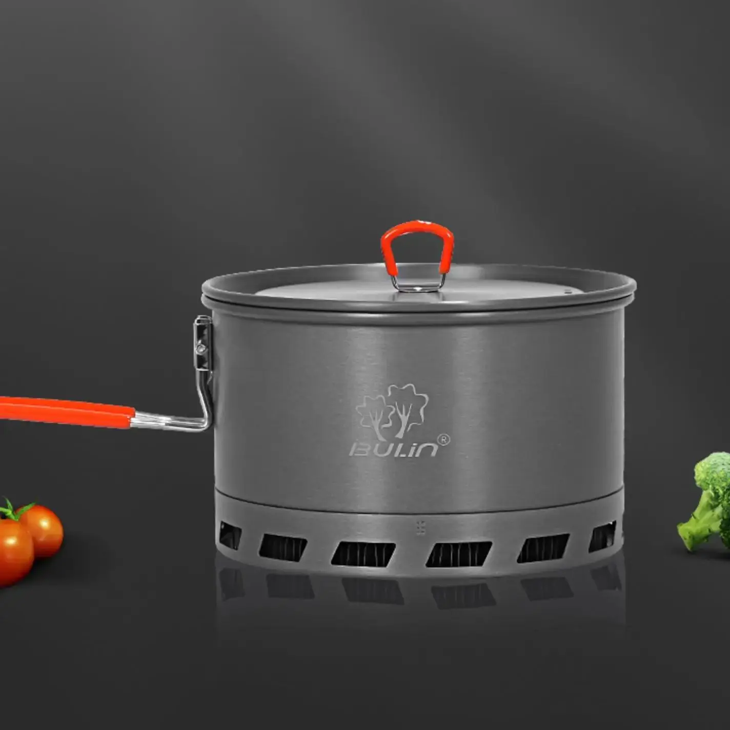 Leichter, tragbarer Kochtopf aus Legierung, Wärmesammelring, spart Energie, Topf 1,5 l, 2 l Image