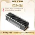 TEUCER M.2 2280 SSD Dissipatore di calore con cuscinetto termico 2 tubi di calore Radiatore per unità a stato solido per dispositivo di raffreddamento SSD M.2 NVMe 2280
