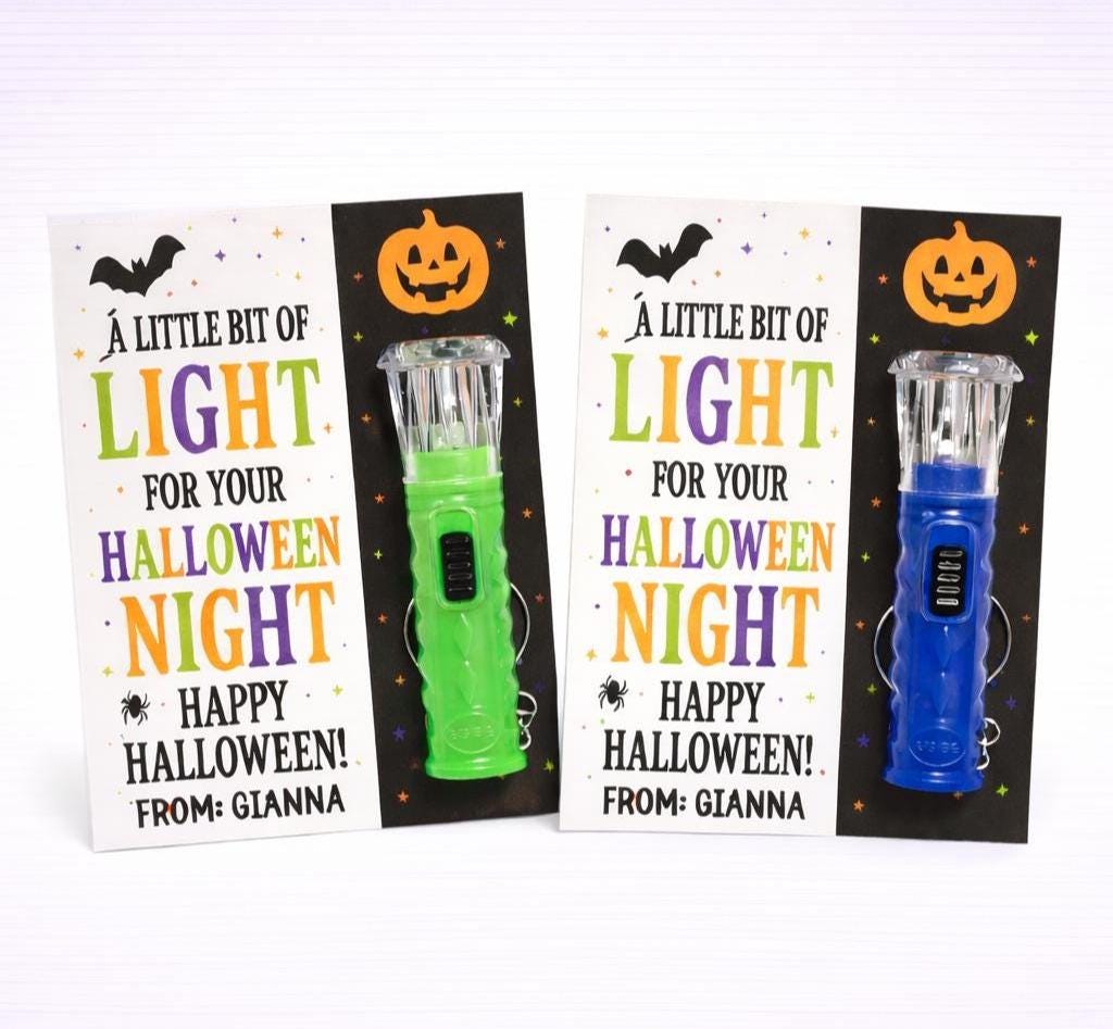 Mini torcia di Halloween: bomboniere per le lezioni di Halloween, bomboniere per le feste di Halloween, bomboniere con torcia di Halloween, regalo con