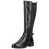 Stiefel TAMARIS "Tamaris Stiefel Leder/Synthetik", Damen, Gr. 38, schwarz, Leder, Synthetik, casual, Schuhe