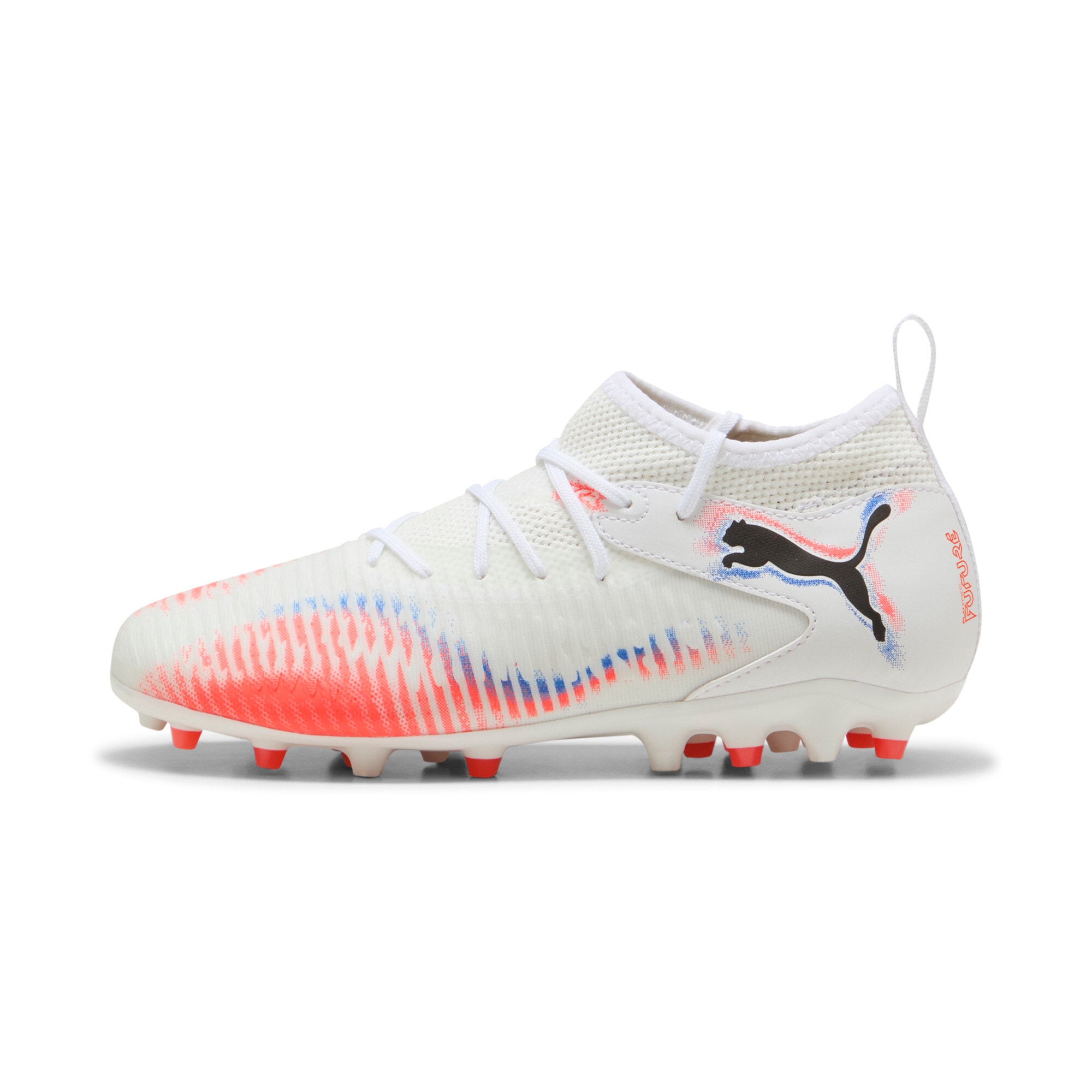 Fußballschuh PUMA "FUTURE 8 MATCH MG JR", Gr. 36, weiß (puma weiß, puma schwarz, glowing rot), Synthetik, Schuhe, für Kunstrasenplätze Image