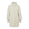 Wintermantel S.OLIVER BLACK LABEL, Damen, Gr. 42, beige, Web, Obermaterial: 63% Polyamid, 37% Polyester. Futter: 100% Polyester, unifarben, casual, lässig geschnitten Po-bedeckend, Rundhals, Langarm Bündchen, Mäntel, mit Stehkragen