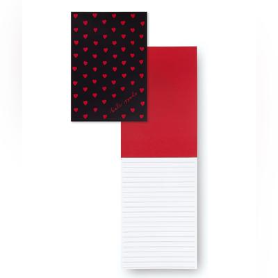 Kate Spade Office | Kate Spade Mini Hearts 100 Sheet Notepad | Color: Black/Red | Size: Os