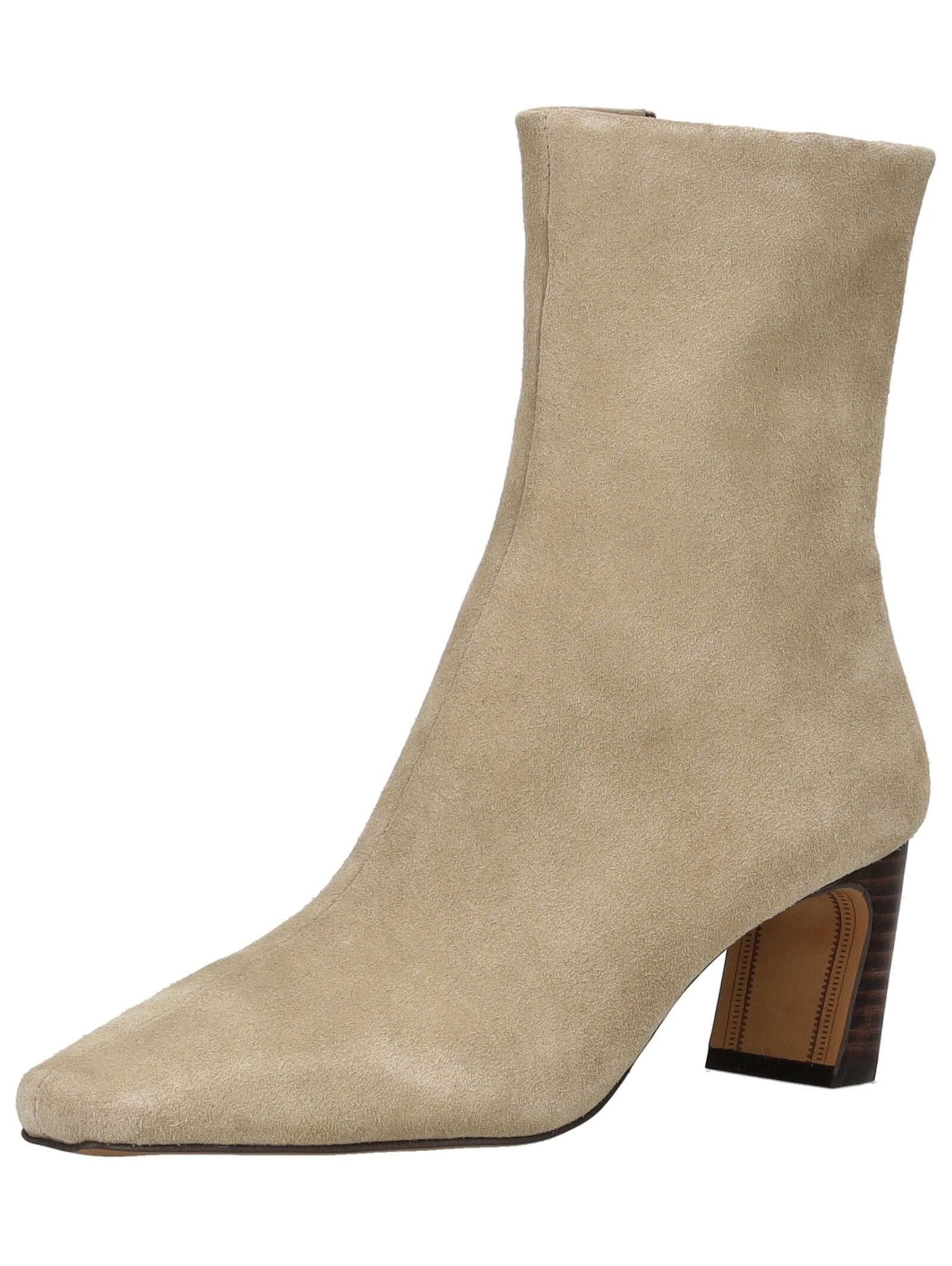 Stiefel INUOVO "INUOVO Stiefel Leder", Damen, Gr. 38, beige, Leder, Schuhe Stiefel