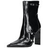 Stiefelette STEVE MADDEN "STEVE MADDEN Stiefelette Lederimitat", Damen, Gr. 40, schwarz, Lederimitat, elegant, Schuhe
