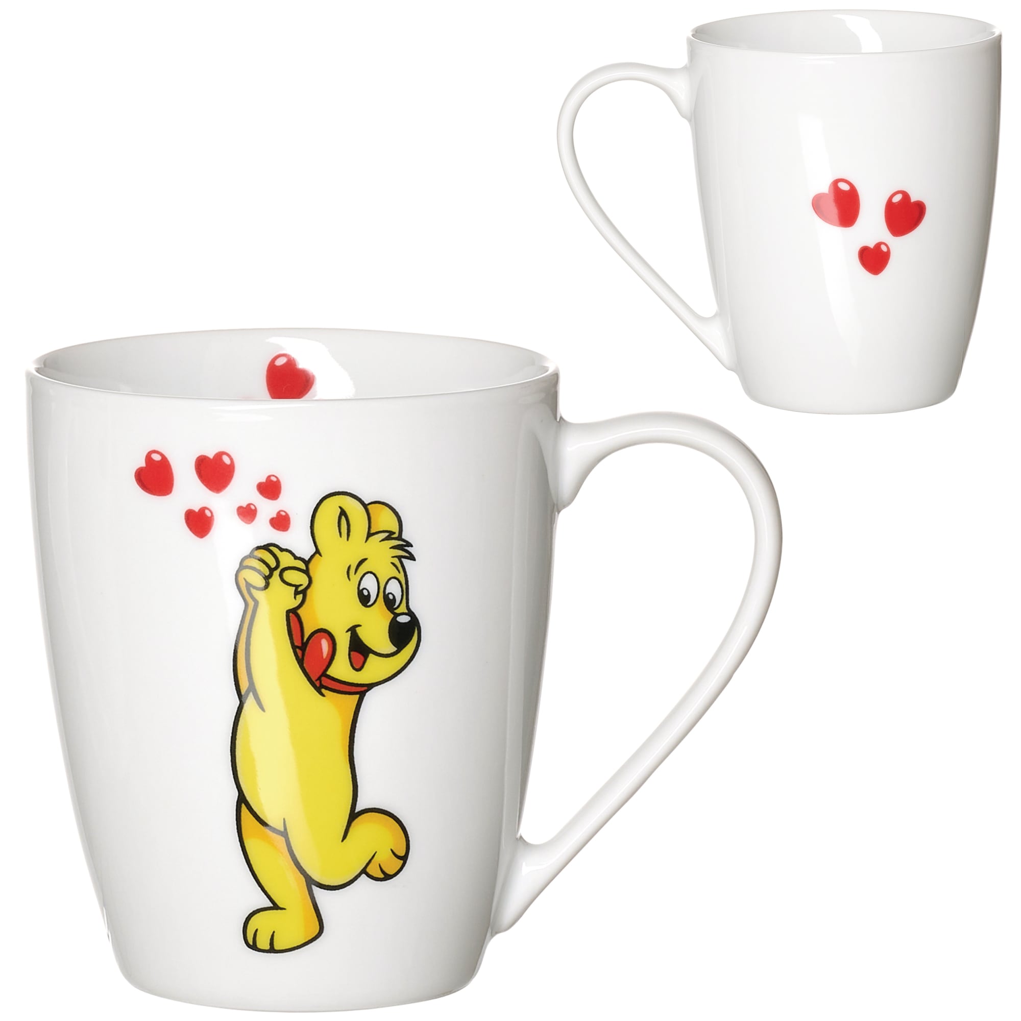 Becher RITZENHOFF & BREKER "HARIBO Winner, 360 ml", bunt, B:13cm H:10cm Ø:9cm, Porzellan, Trinkgefäße, Becher, spülmaschinenfest