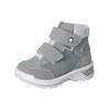 Stiefelette PEPINO "Pepino Stiefelette Leder/Textil", Kinder, Gr. 24, grün (grün, grau), Leder, Textil, casual, Schuhe