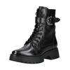 Schnürstiefelette REGARDE LE CIEL "Regarde Le Ciel Stiefelette Leder", Damen, Gr. 39, schwarz, Leder, casual, Schuhe