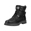 Schnürstiefelette TOM TAILOR "Tom Tailor Stiefelette Lederimitat", Herren, Gr. 43, schwarz, Lederimitat, casual, Schuhe