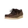 Mokassin CLARKS "Wallabee", Herren, Gr. 42,5, beige (beige, braun), Kunstfaser, klassisch, Schuhe, im ikonischen Design