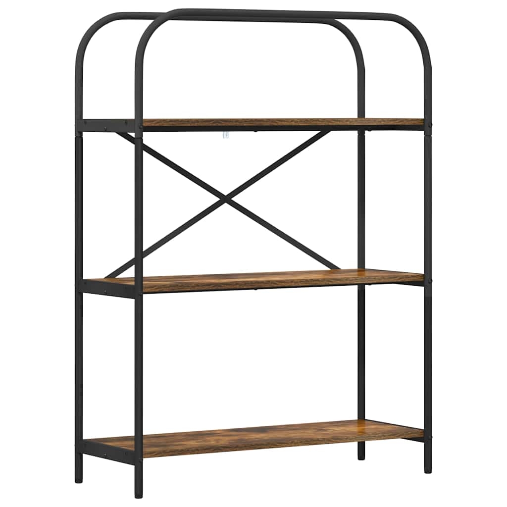 vidaXL Regal Räuchereiche 80 x 30 x 109 cm Holzwerkstoff Image