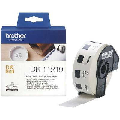 Brother Etikettenrolle für Etikettendrucker »DK-11219« Ø12 mm 1 Rolle mit 1200 Etiketten Image