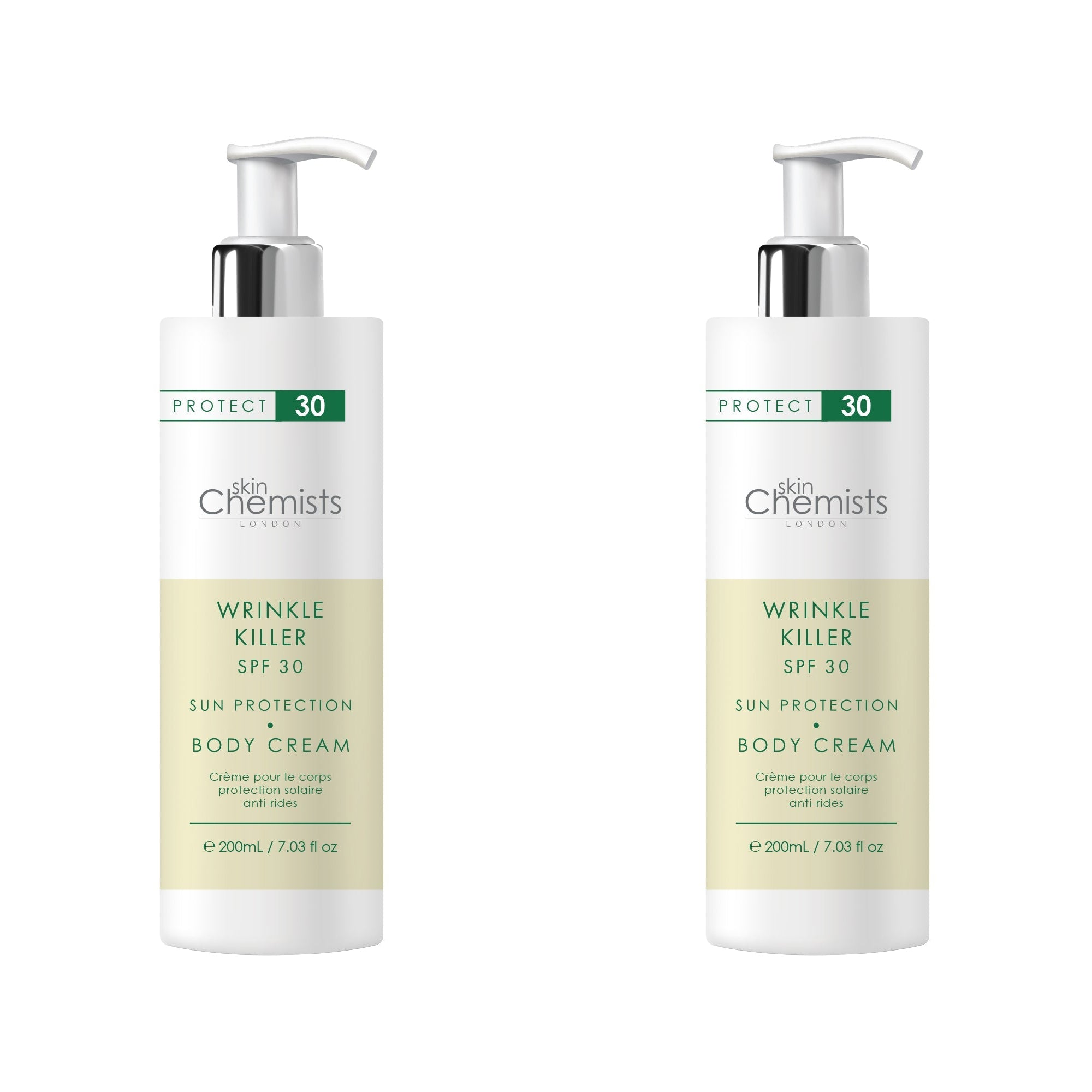 skinChemists Faltenkiller Sonnenschutzkörpercreme SPF 30 200ml x 2 Duo-Pack Image
