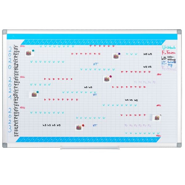 relaxdays Whiteboard »Jahresplaner« 60x90 cm Image