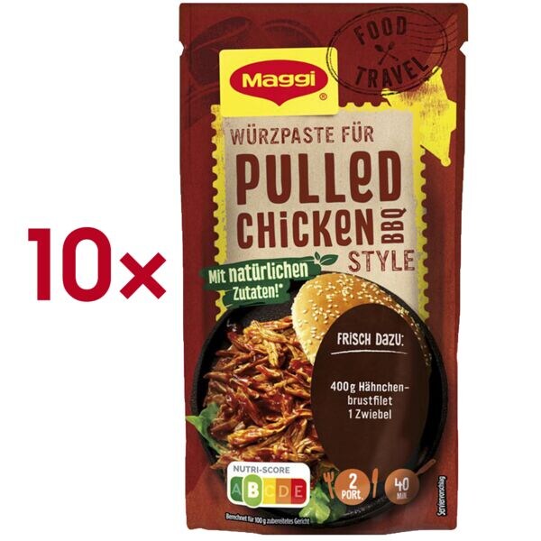 Maggi 10er-Pack Würzpaste »Pulled Chicken BBQ Style« Image